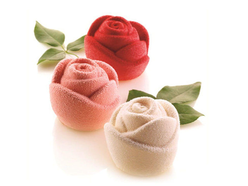 silikomart Silikonform, Weiß, Größe Einer Rose: - Tortendekoshop