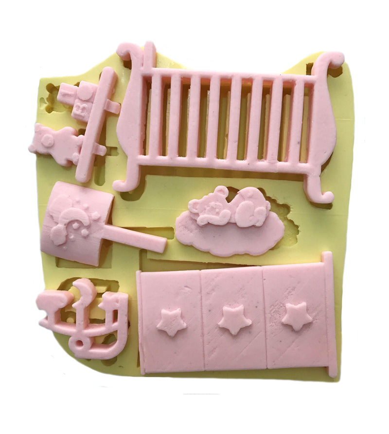 Silikon Baby Zimmer Silikonform - Tortendekoshop