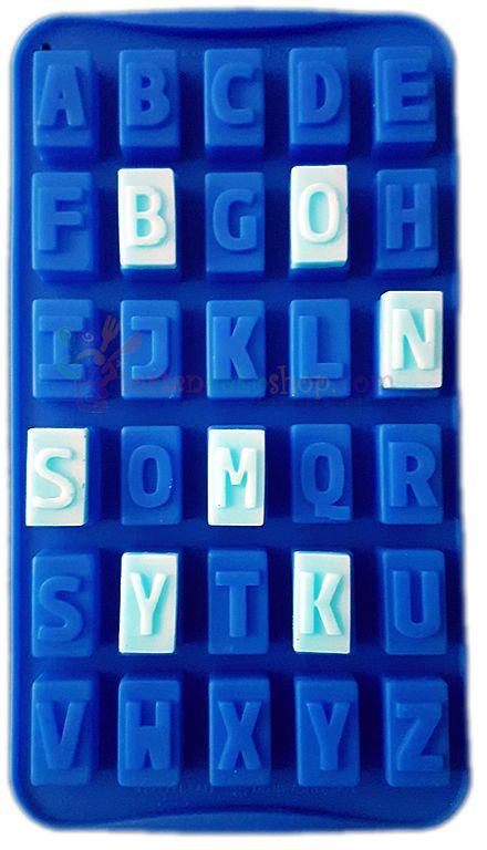 Silikon Buchstaben Pralinenform rechteckig - Tortendekoshop