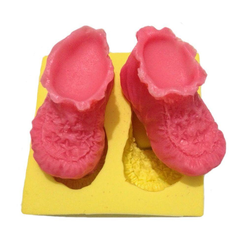 Baby Hausschuhe Silikonform - Tortendekoshop