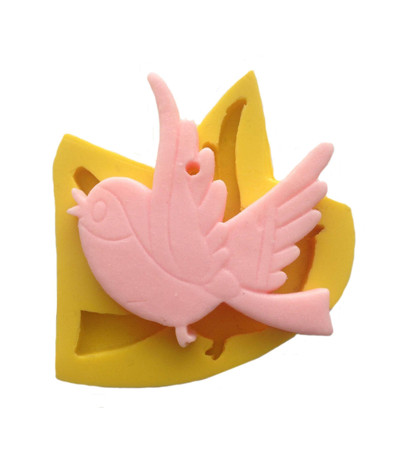 Mini Vogel Silikonform - Tortendekoshop