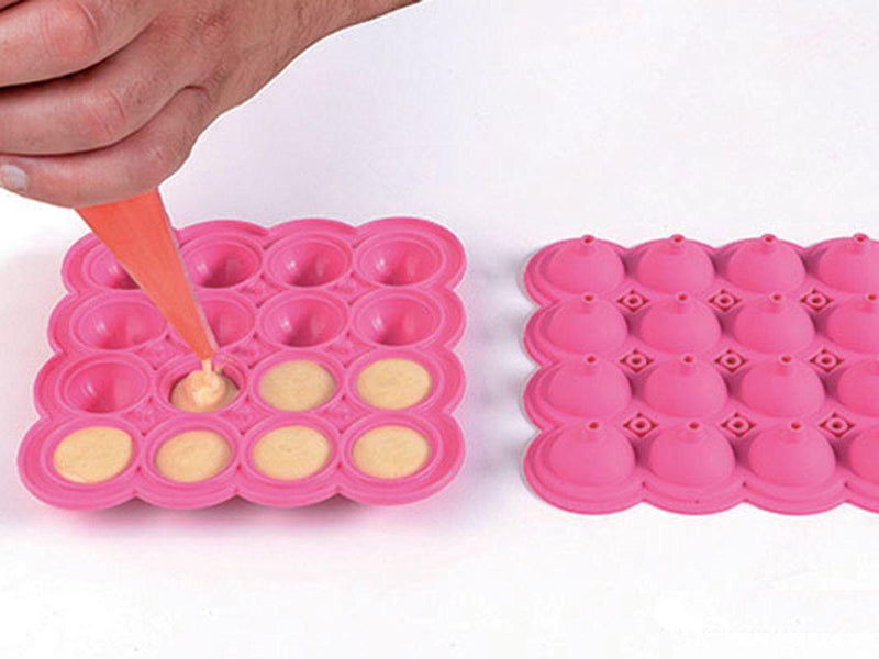 Silikonform Cake Pops, inkl. 20 Stiele - Tortendekoshop