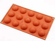 Silikonform klein Halbkugel, 40mm - Tortendekoshop