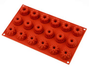 Silikonform Petit fours Gugelhupf - Tortendekoshop