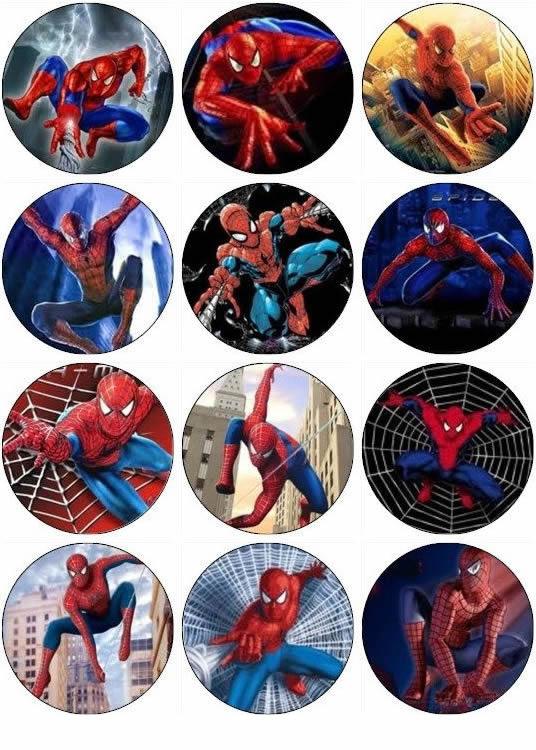 Spiderman Cupcake, Muffinaufleger - Tortendekoshop