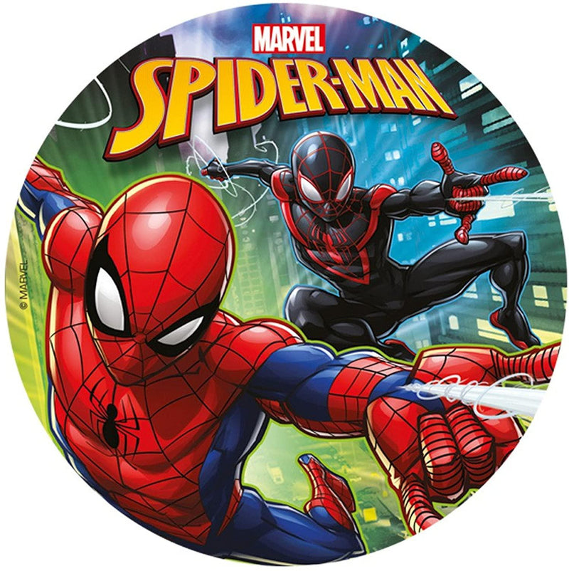 Spiderman Runde Tortenaufleger - Tortendekoshop