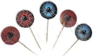 Spinne Party Kuchen Topper, Cupcake Picks - Tortendekoshop
