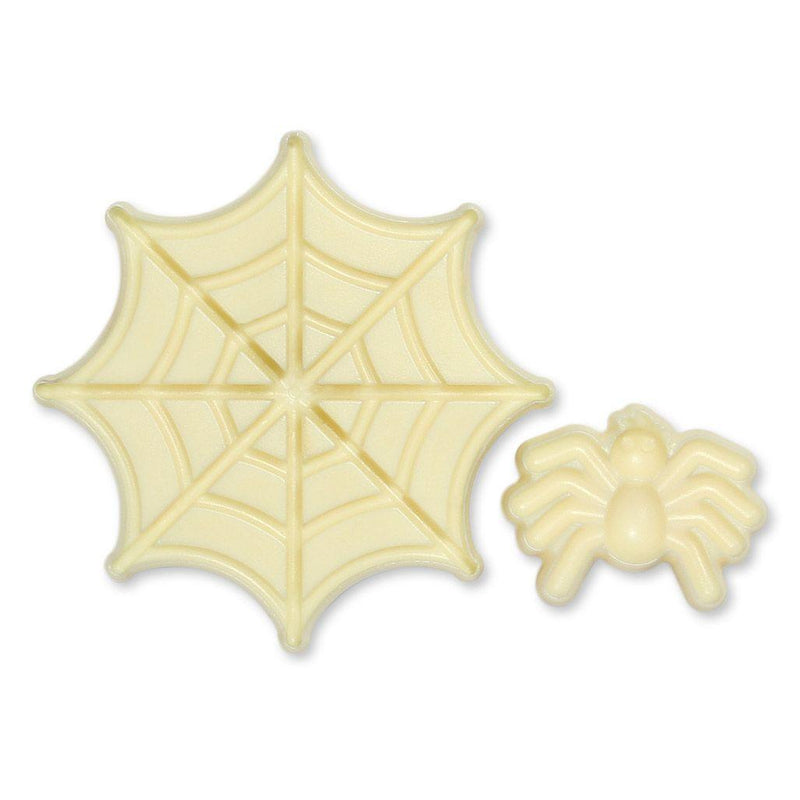 Spinnennetz und Spinnen Ausstecher, 2er Set - Tortendekoshop