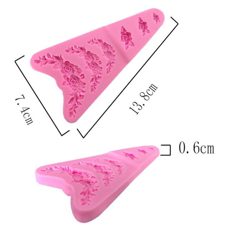 Spitze Fondant Dekoration Silikonform - Tortendekoshop