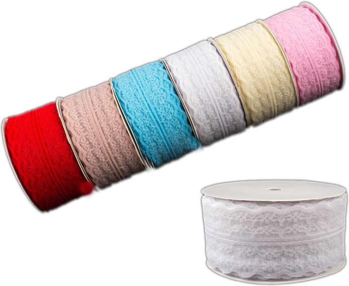 Spitze Schleifenband, 5cm - Tortendekoshop
