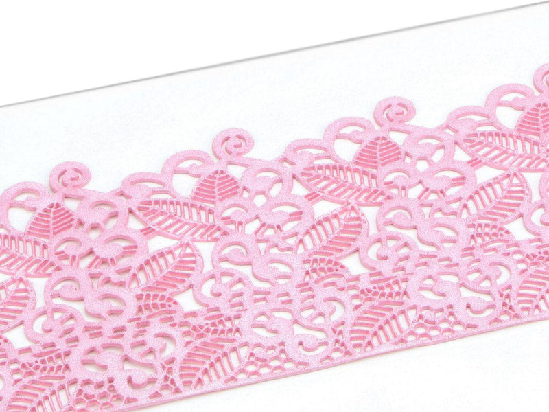 Spitzendekor Baroc rosa - Tortendekoshop