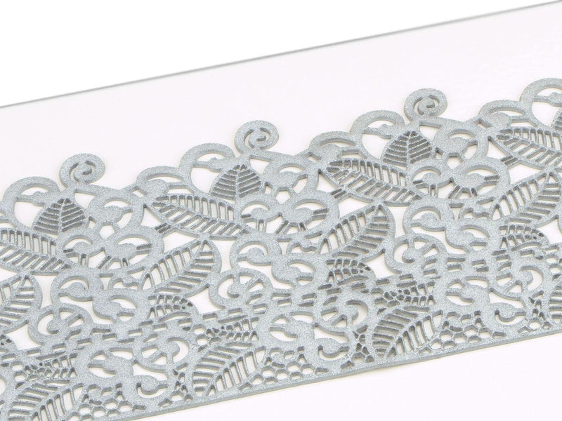 Spitzendekor Baroc silber - Tortendekoshop