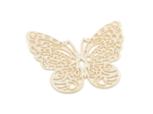 Spitzendekor Butterfly pearl weiss - Tortendekoshop