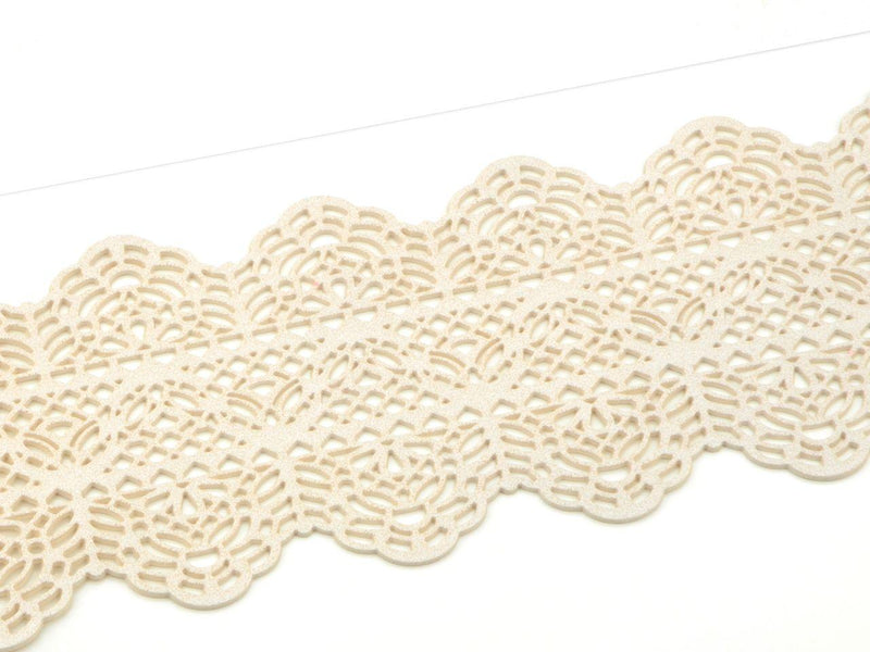 Spitzendekor Dentelle pearl weiss - Tortendekoshop