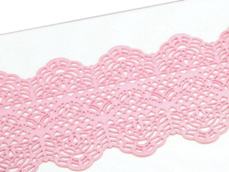 Spitzendekor Dentelle rosa - Tortendekoshop