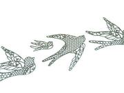 Spitzendekor Matte Birds - Tortendekoshop