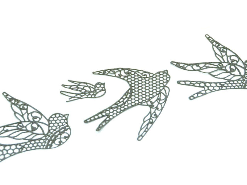 Spitzendekor Matte Birds - Tortendekoshop