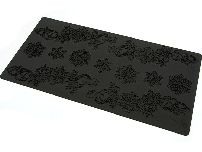 Spitzendekor Matte Snowflakes - Tortendekoshop