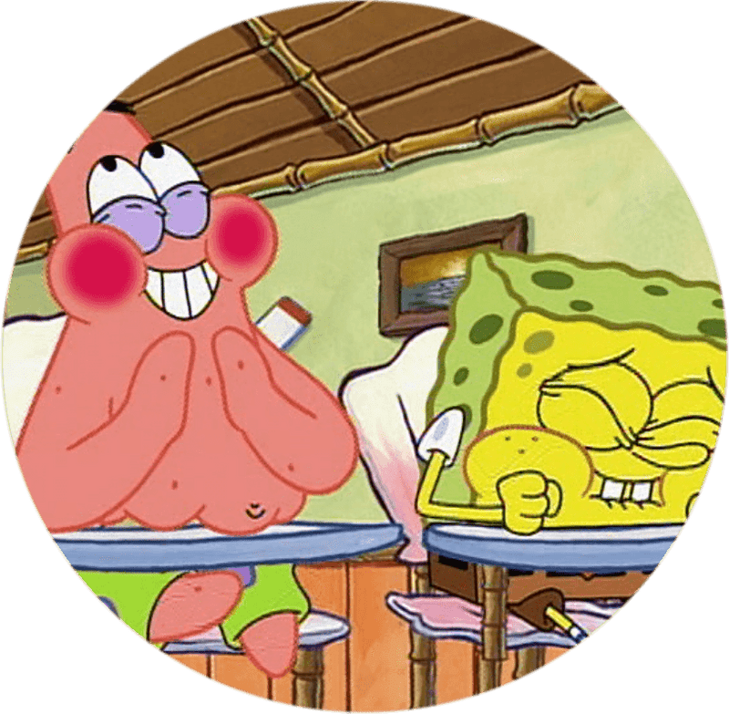 Spongebob Tortenaufleger, Rund - Tortendekoshop