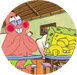Spongebob Tortenaufleger, Rund - Tortendekoshop