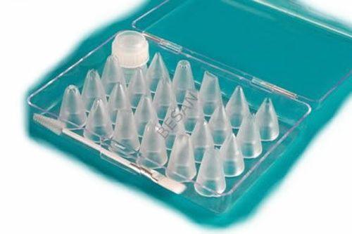 Spritztüllen Set mit 24 verschiedenen Tüllen - Tortendekoshop