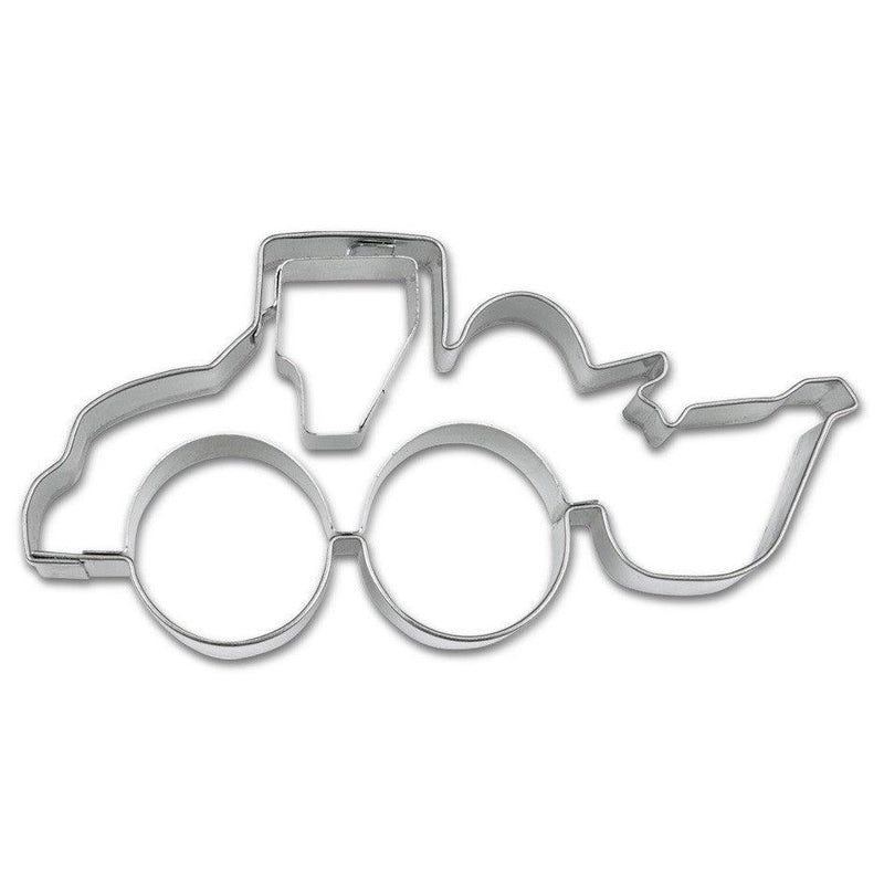 Städter - Ausstecher mit Prägung - Bagger - Radlader ca. 10 cm - Tortendekoshop