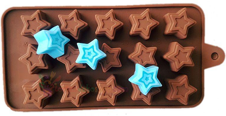 Schokoladenform Stern Schokoladen – Tortendekoshop