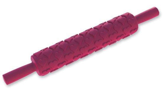 Strukturrolle Fondant Rolle Herzen Motiv - Tortendekoshop
