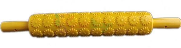 Strukturrolle Fondant Rolle Margeriten Motiv - Tortendekoshop