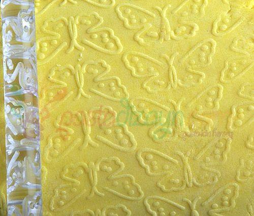 Strukturrolle Fondant Rolle Schmetterling Motiv, 16.5cm - Tortendekoshop
