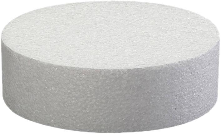 Styropor Rund Tortenunterlage, 25x10cm - Tortendekoshop