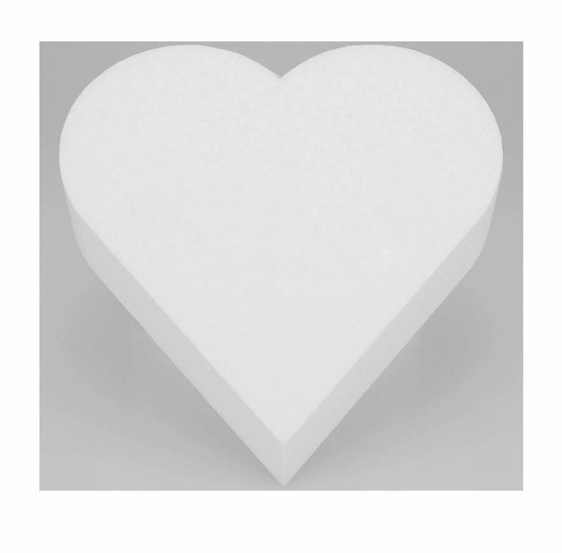 Styropor Torten Dummy Herz, 20x7cm - Tortendekoshop