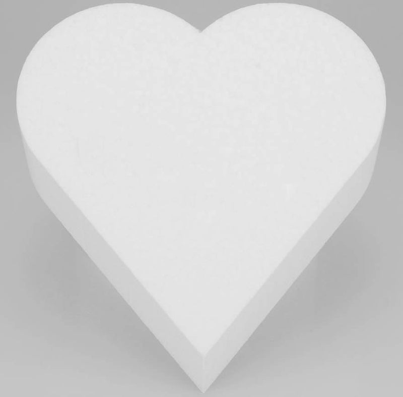 Styropor Torten Dummy Herz, 15x7cm - Tortendekoshop
