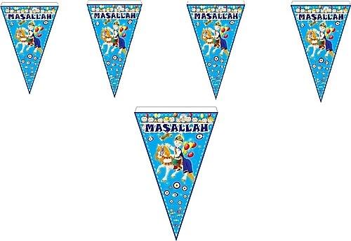 Sünnet, Masallah, Nazar Boncuklu Wimpelkette, 2m - Tortendekoshop