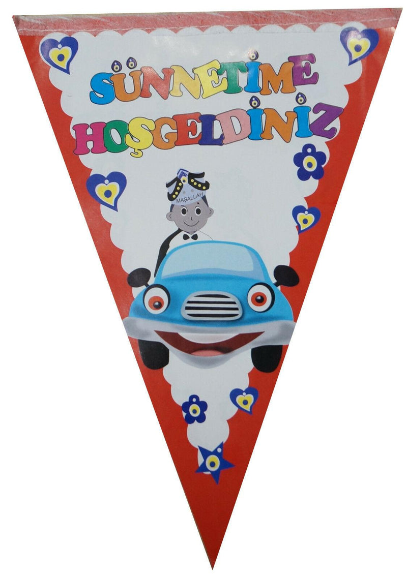 Sünnetime Hosgeldiniz Thema Wimpelkette - Tortendekoshop