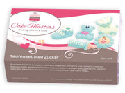 Taufenset blau Zucker, 5er Set - Tortendekoshop