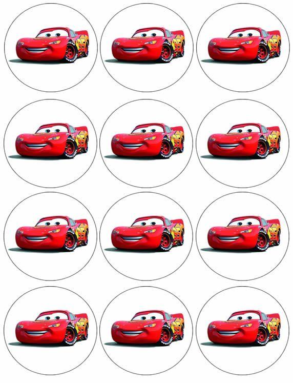 The Cars Cupcake, Muffinaufleger - Tortendekoshop