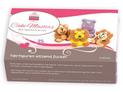 Tierfiguren sitzend Zucker 4 Stück - Tortendekoshop