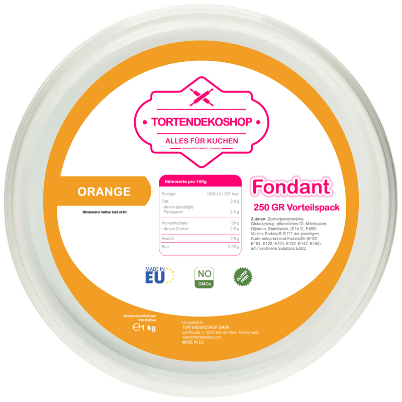 Tortendeko Fondant - Tortendekoshop