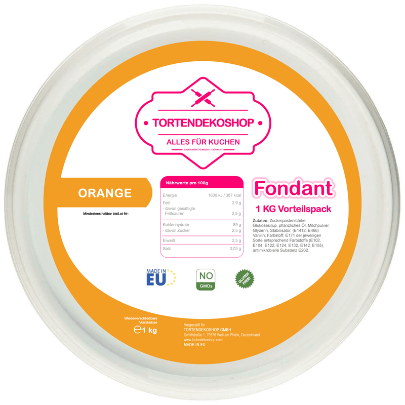 Tortendeko Fondant - Tortendekoshop