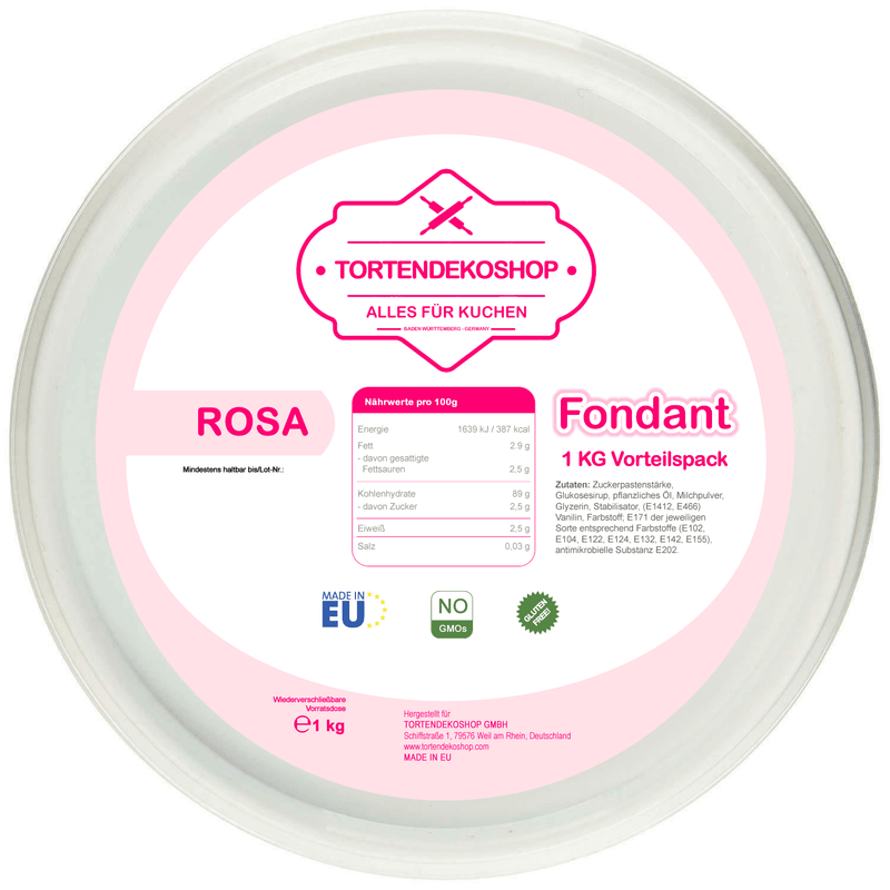 Tortendeko Fondant - Tortendekoshop