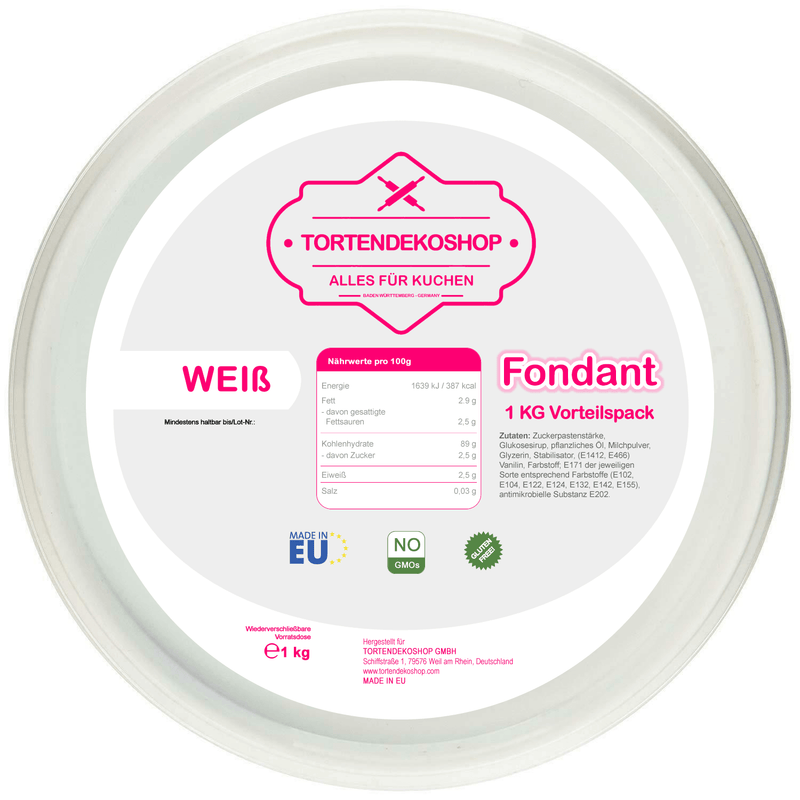 Tortendeko Fondant - Tortendekoshop