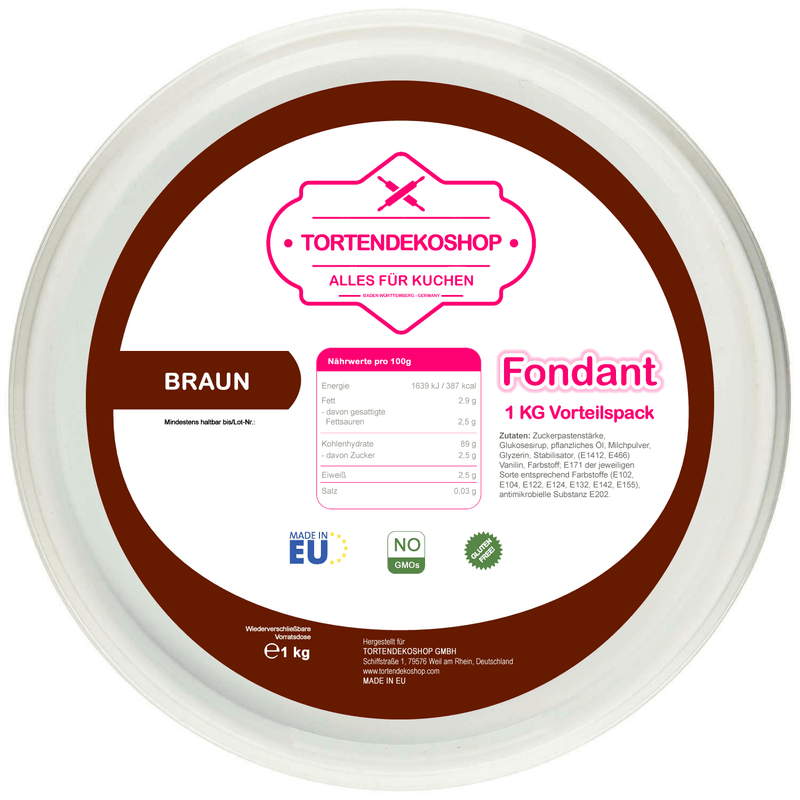 Tortendeko Fondant - Tortendekoshop