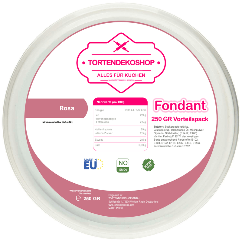 Tortendeko Fondant - Tortendekoshop