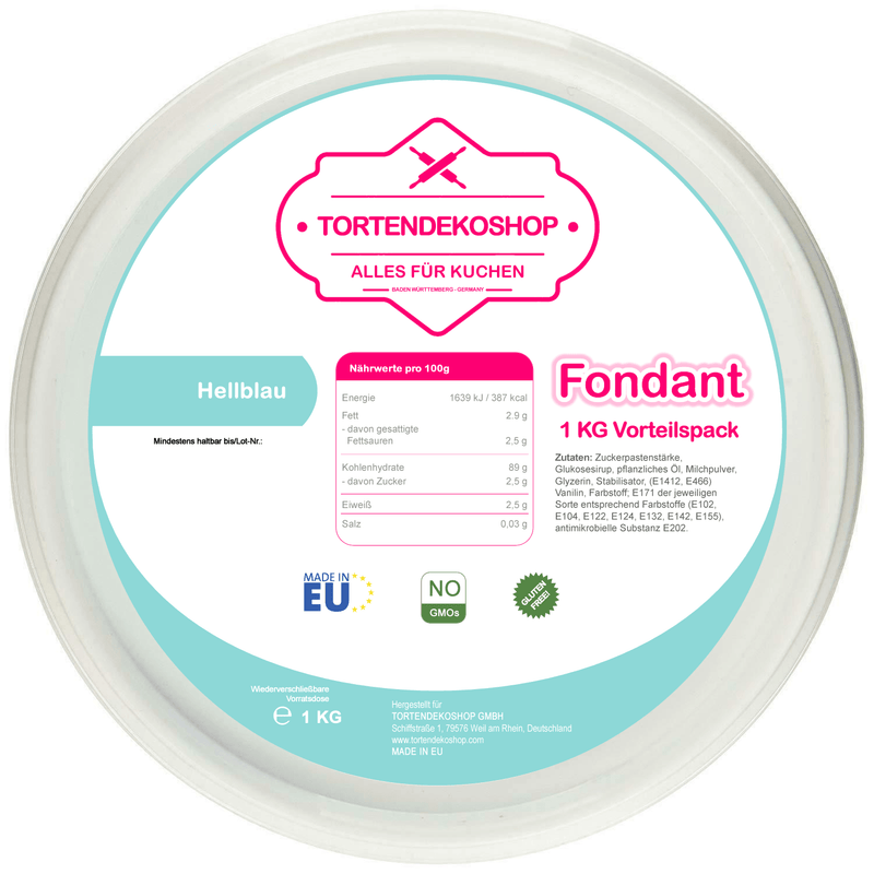 Tortendeko Fondant - Tortendekoshop