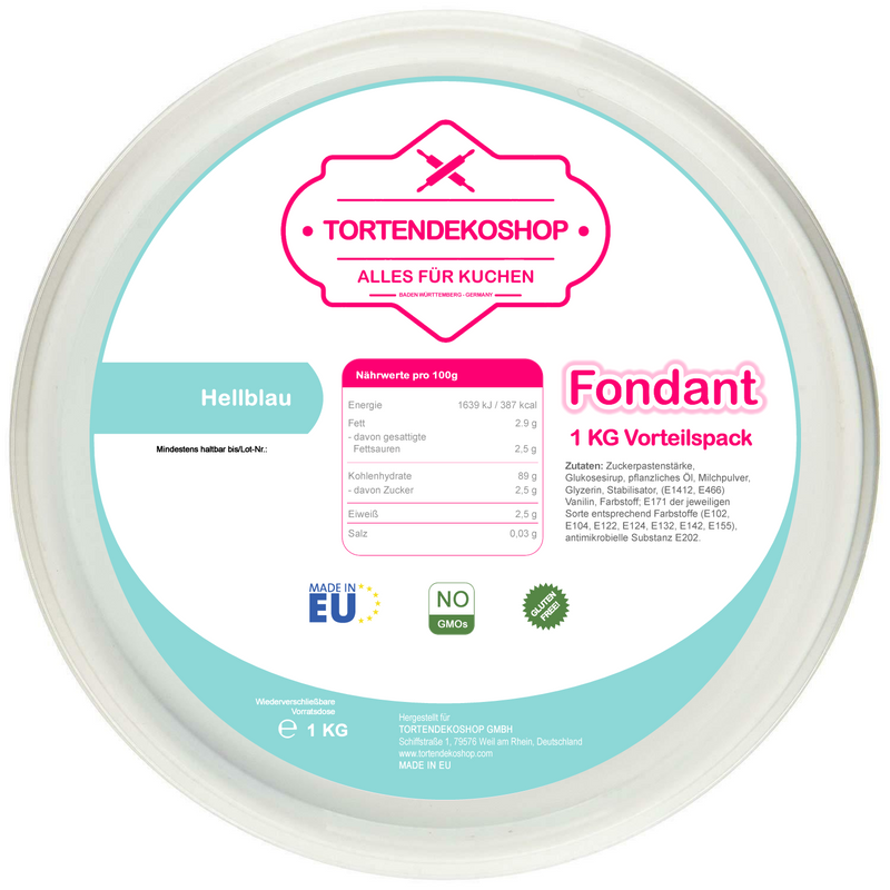 Tortendeko Fondant - Tortendekoshop