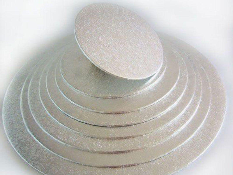Tortenunterlage Rund Silber, 10cm - Tortendekoshop