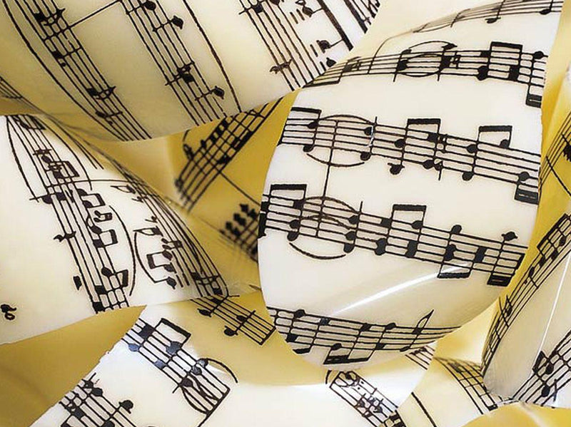 Transferfolie Musical Notes - Tortendekoshop