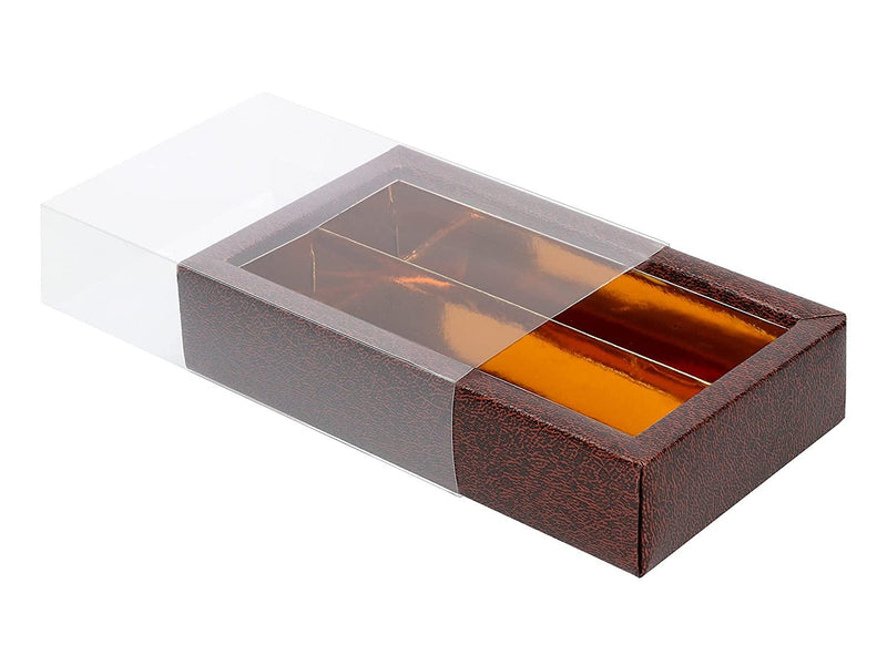 Trüffelverpackung für 8 Trüffel, marone - Tortendekoshop