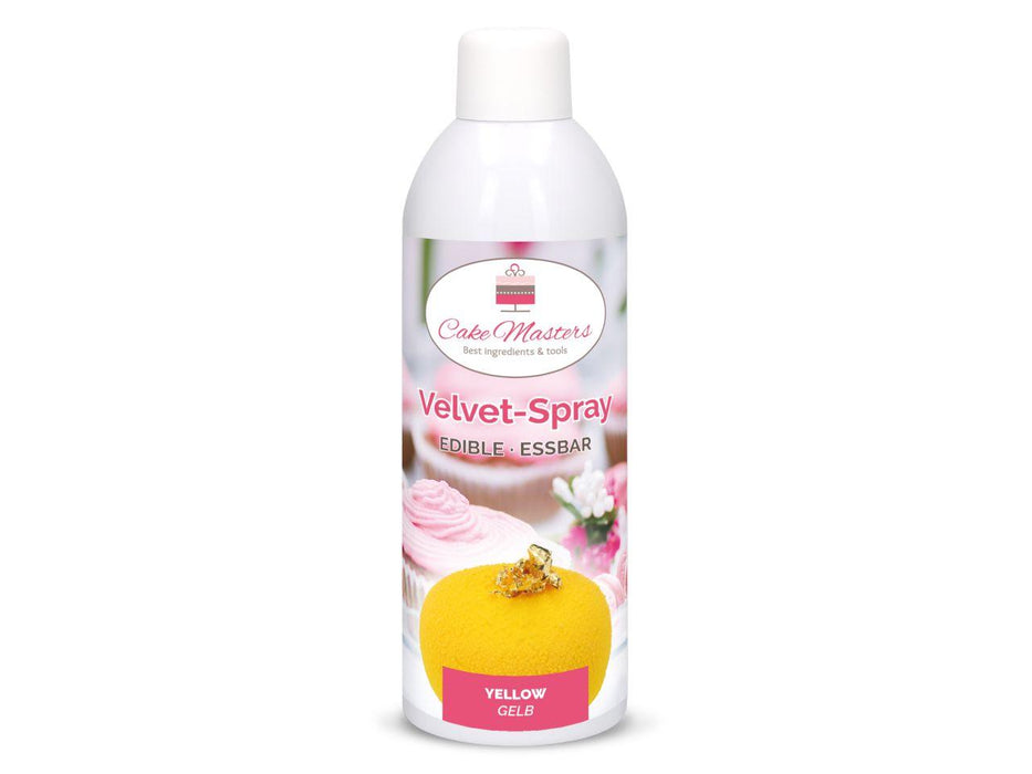Velvet Spray Gelb, 400ml - Tortendekoshop